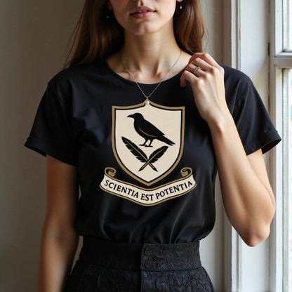 Scientia Est Potentia Raven Emblem T-shirt product type
