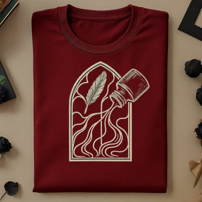 Feather and Ink Bottle Artistic T-shirt product