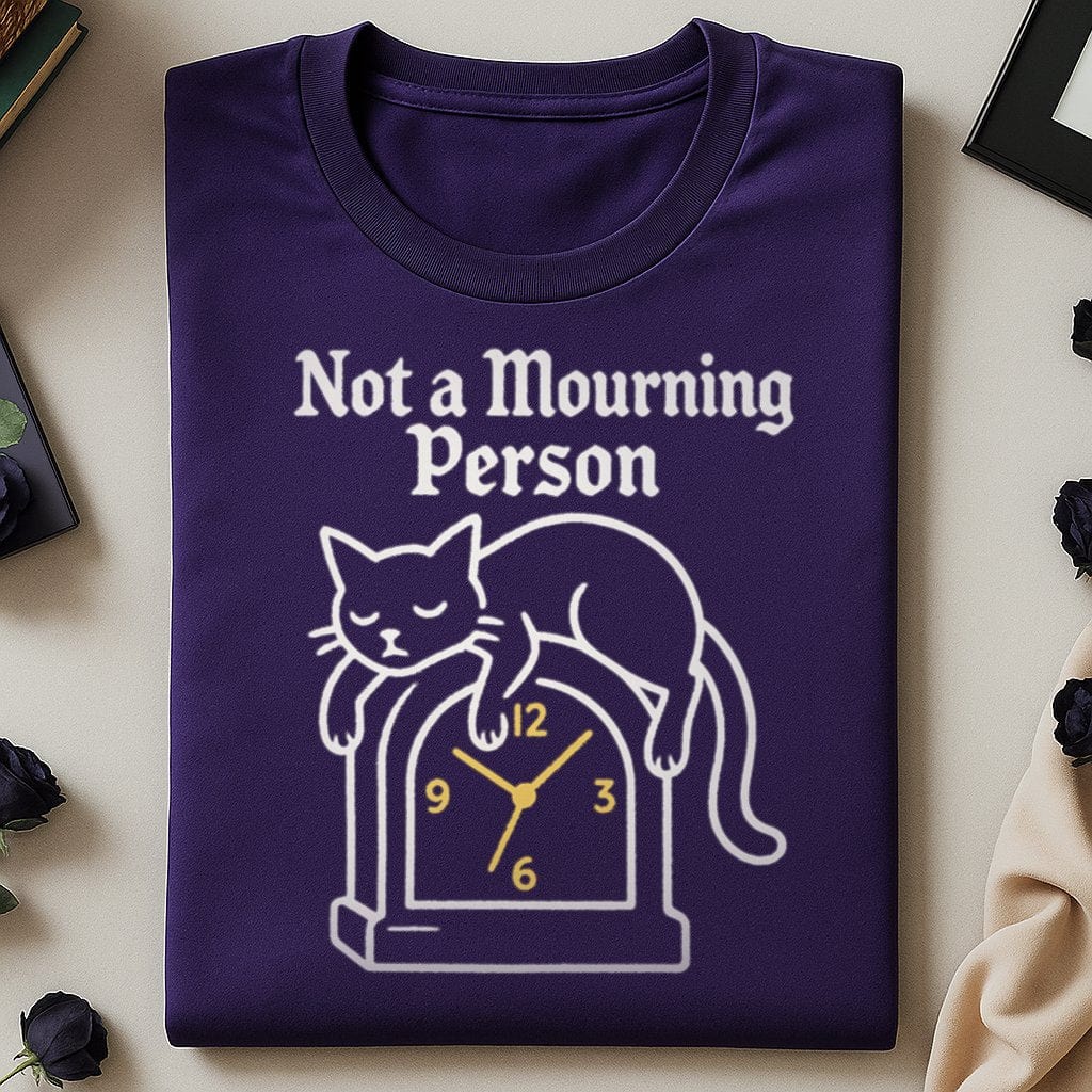 Not a Mourning Person Purple T-Shirt product type