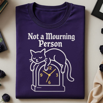Not a Mourning Person Purple T-Shirt product type
