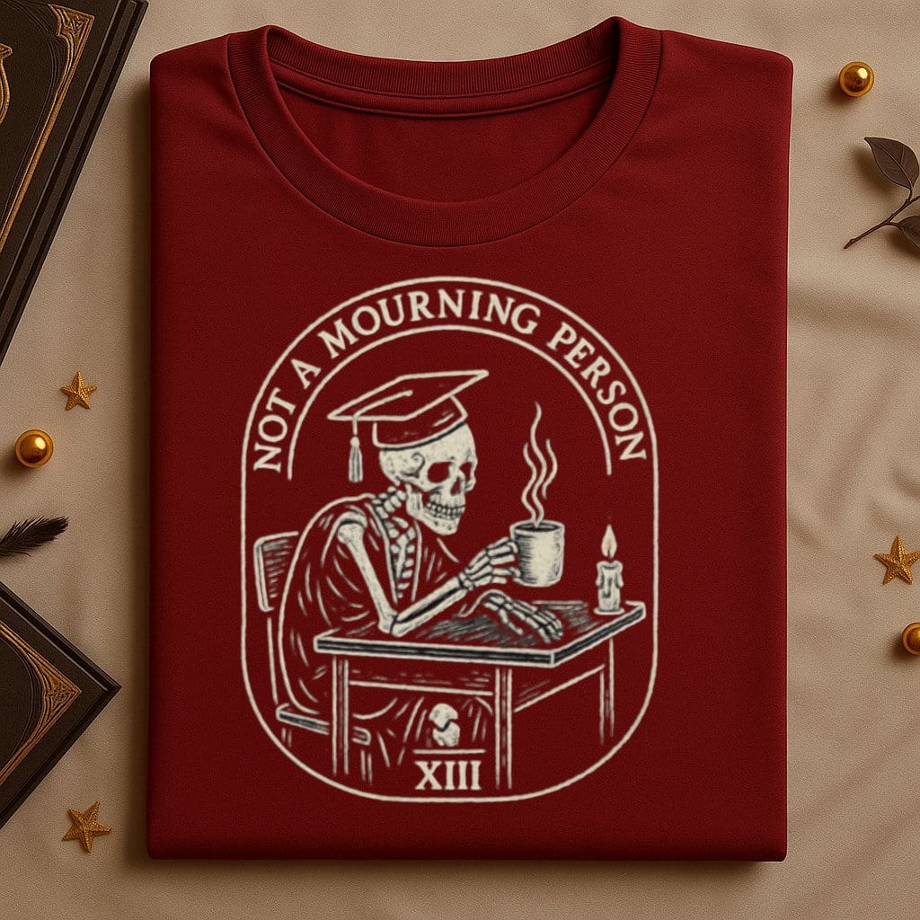 Not a Mourning Person Skeleton Design Tshirt product type
