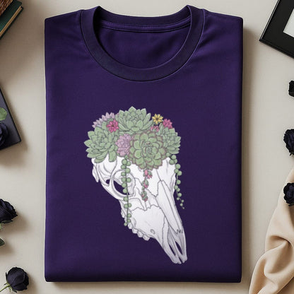 Floral Skull Graphic Design Unisex T-Shirt product