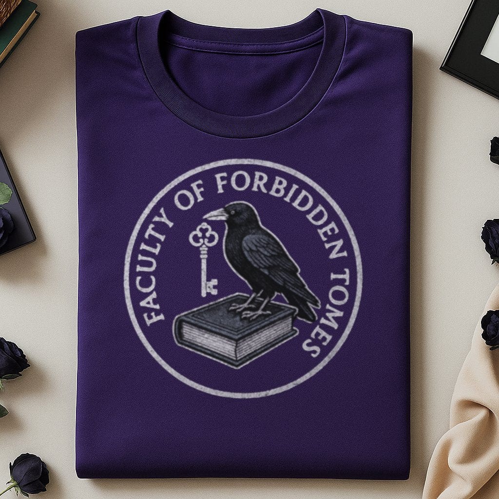 Faculty of Forbidden Tomes Raven Graphic T-Shirt product