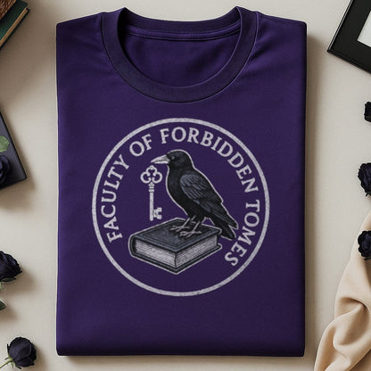 Faculty of Forbidden Tomes Raven Graphic T-Shirt product