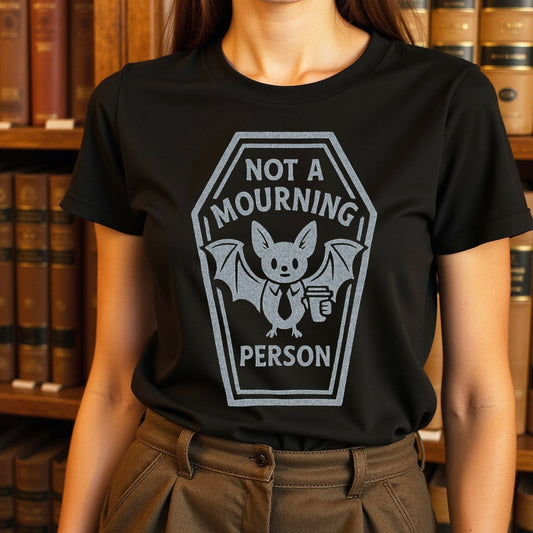 Not a Mourning Person Bat Themed T-shirt product type