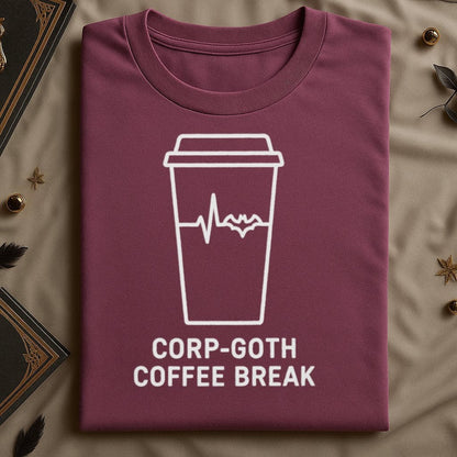 Corp Goth Coffee Break Statement T-Shirt product