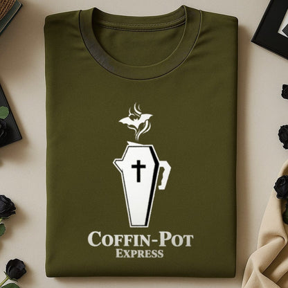 Coffin Pot Express Graphic Design Print T-Shirt product type