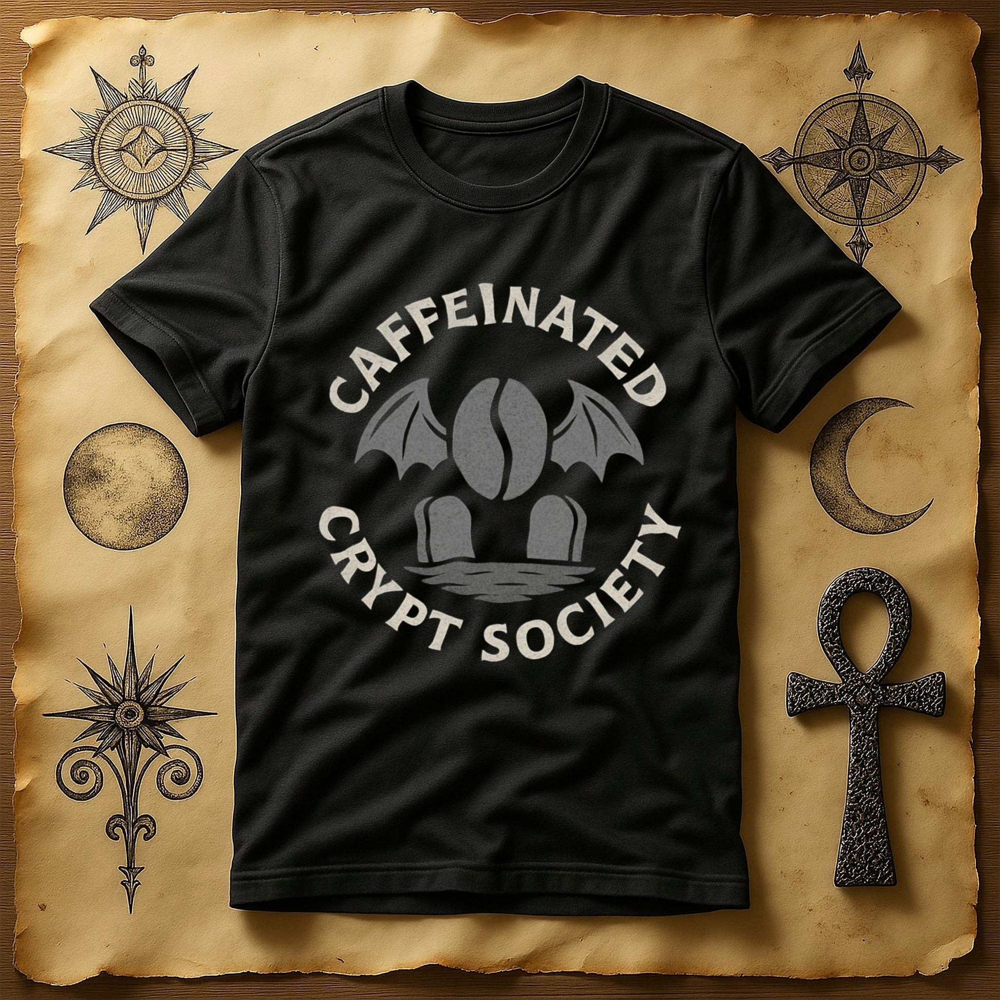 Caffeinated Crypt Society Graphic Tee product type