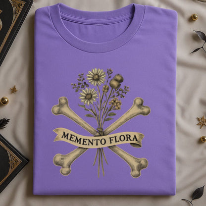 Memento Flora Design on Purple Tee Casual Wear product type