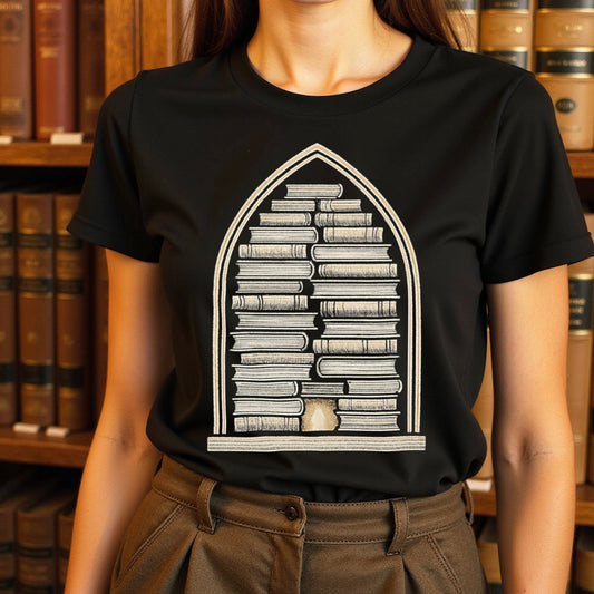 Vintage Bookshelf Design Graphic Tee product