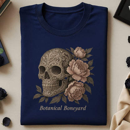 Intricate Skull with Floral Design Graphic Tee product