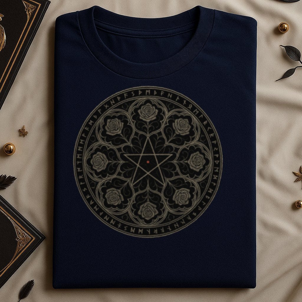Rune Circle Rose Design Graphic Tee product