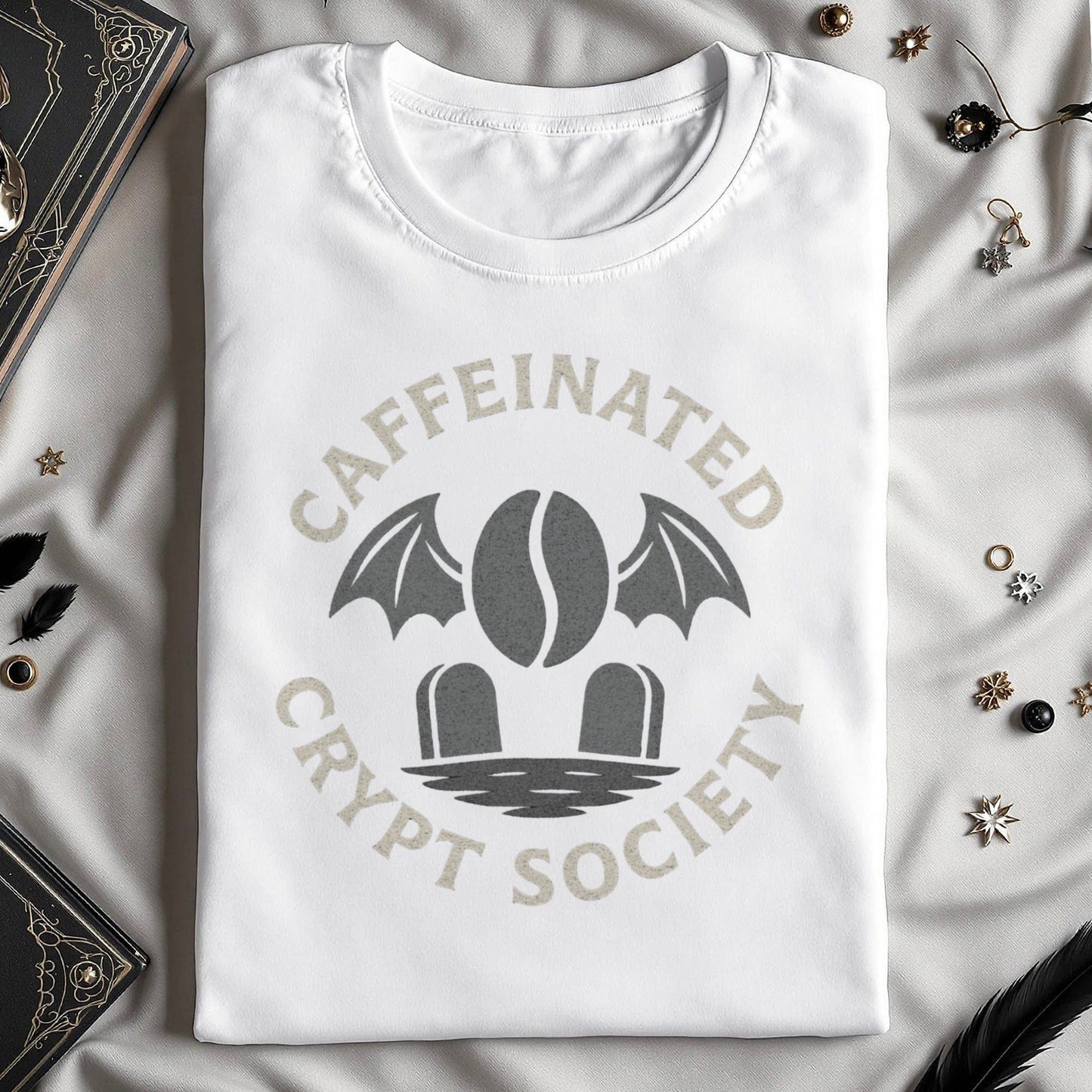 Caffeinated Crypt Society Graphic white product