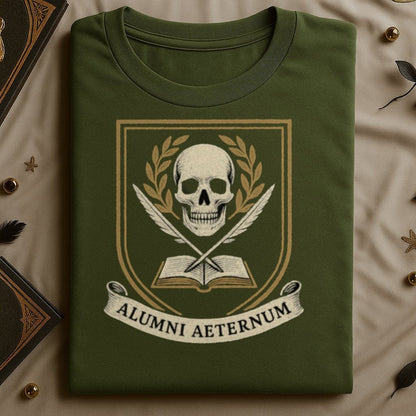 Alumni Aeternum Skull Crest Graphic T-Shirt product