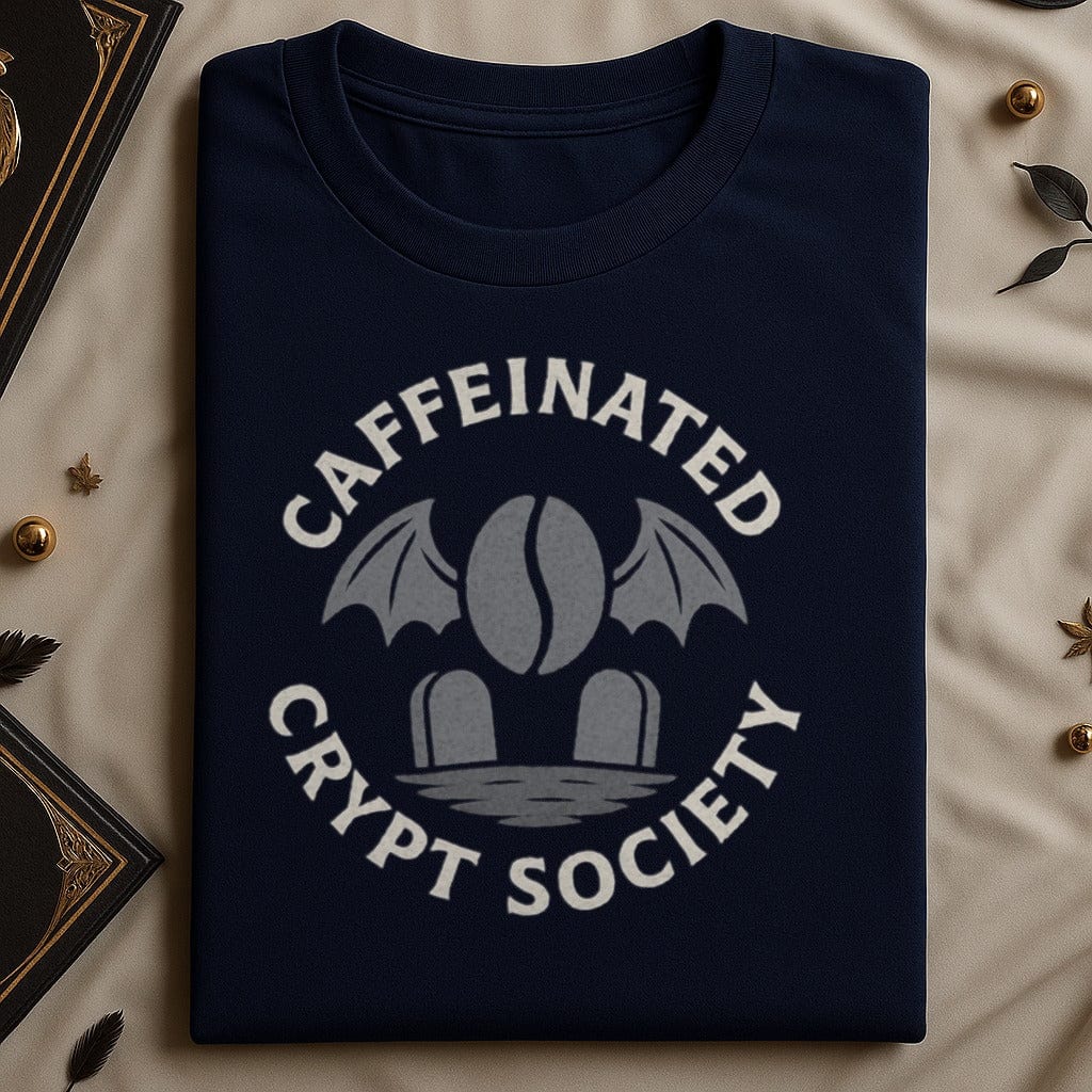 Caffeinated Crypt Society Black Shirt product type