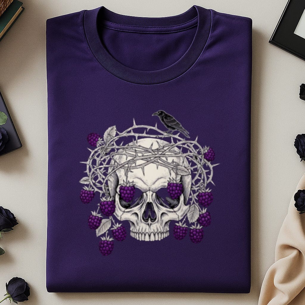 Edgy Skull With Thorny Vine Design Shirt Product