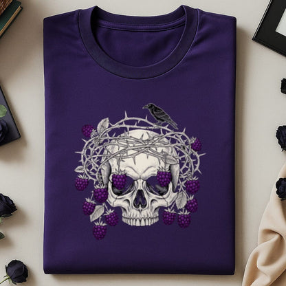 Edgy Skull With Thorny Vine Design Shirt Product