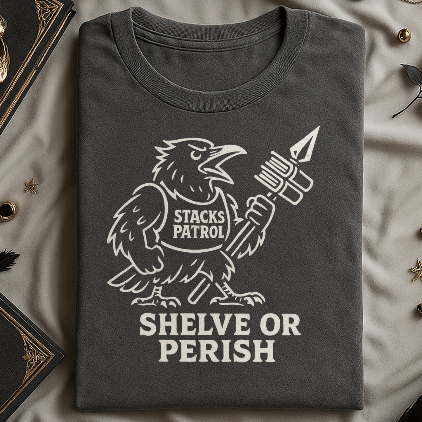 Shelve Or Perish Stacks Patrol Graphic Tee product