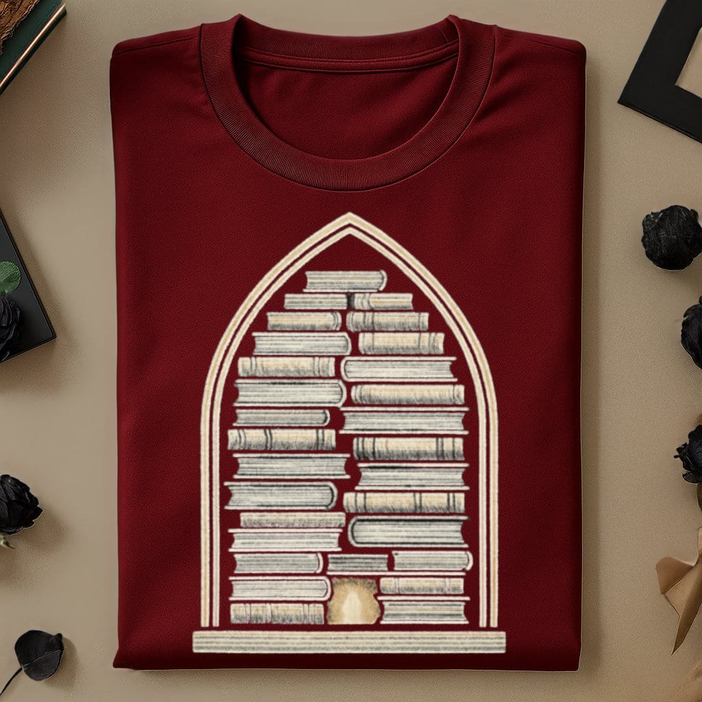 Bookshelf Inside Arch Design Tee product type