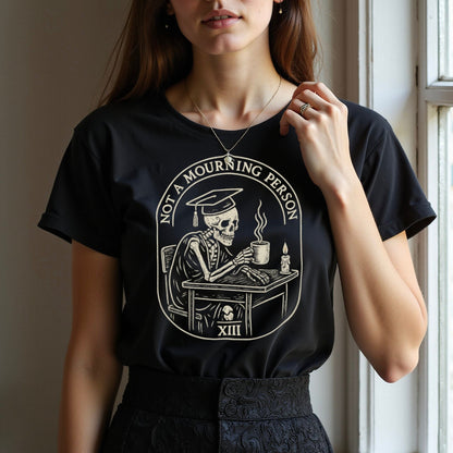 Not A Mourning Person Skeleton Casual T Shirt product
