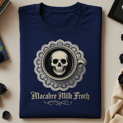 Macabre Milk Froth Skull Design Funny Coffee Lover Product