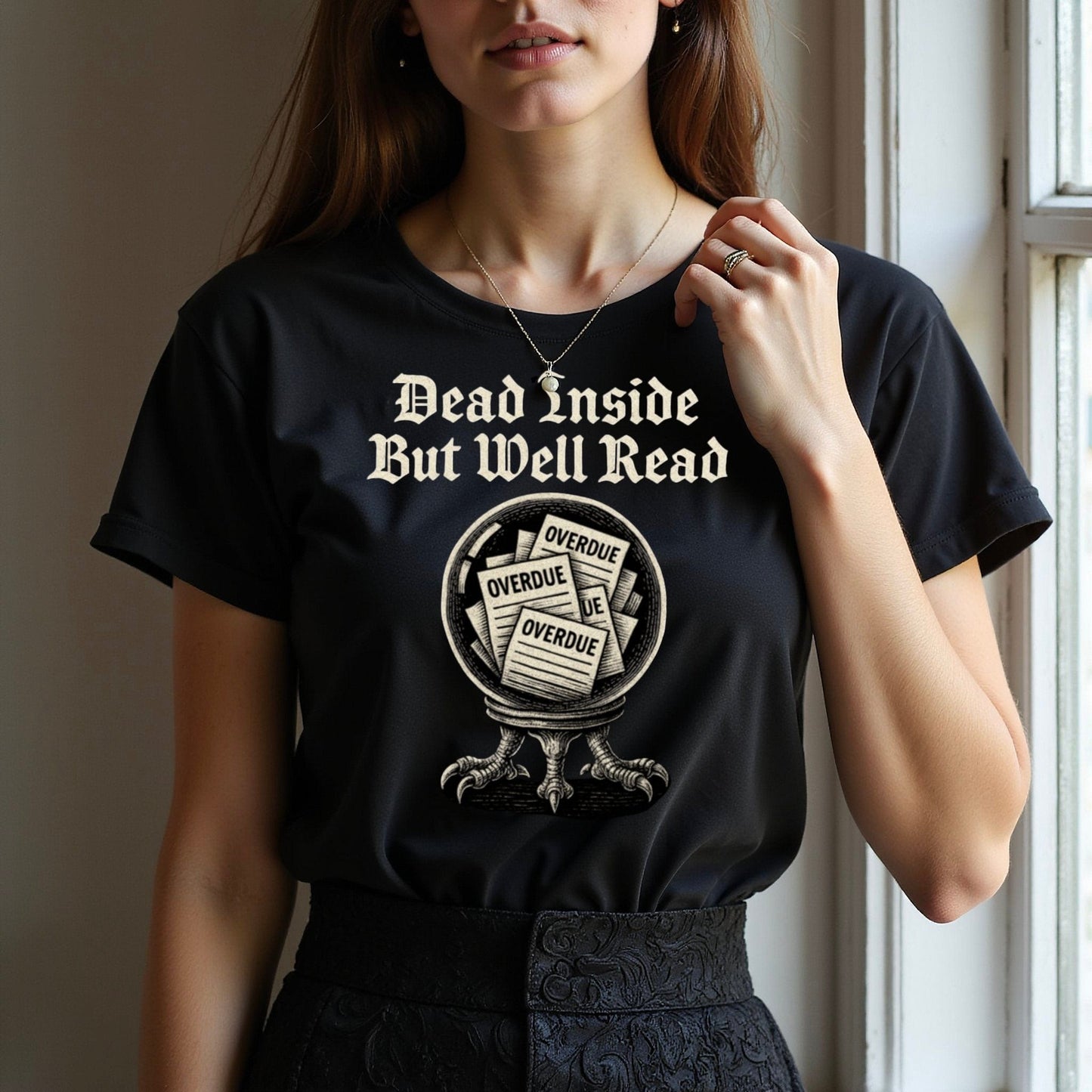 Dead Inside But Well Read Graphic T-shirt product