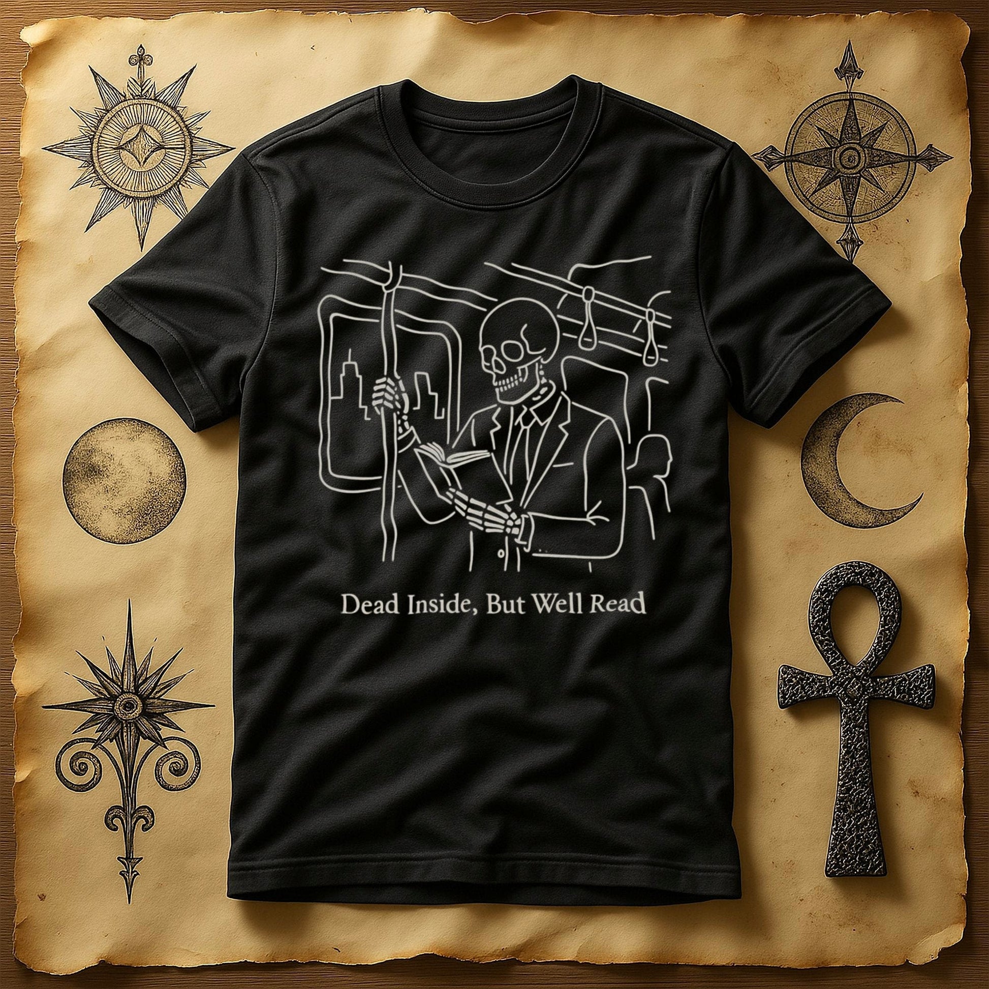 Dead Inside But Well Read Graphic T-Shirt product type