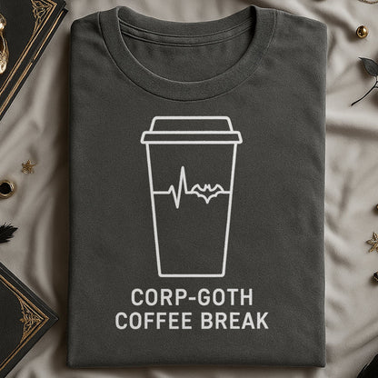Corp-Goth Coffee Break Design on T-Shirt product type