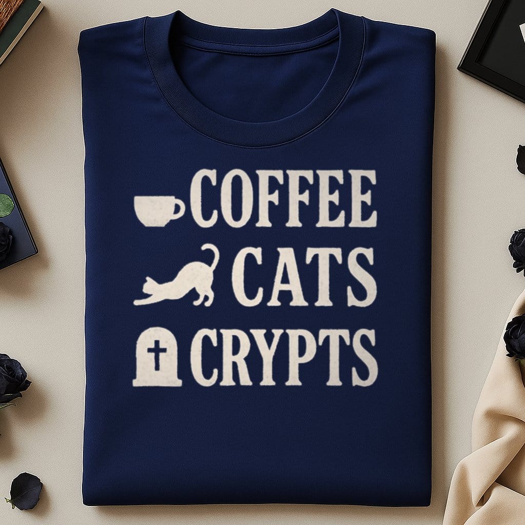 Coffee Cats Crypts Graphic Tee product