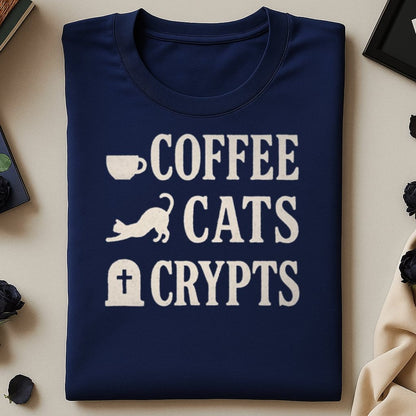 Coffee Cats Crypts Graphic Tee product
