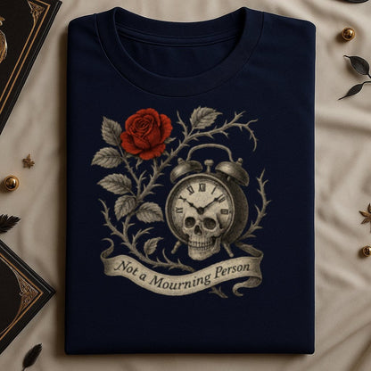 Not a Mourning Person Skull Clock Rose Shirt product
