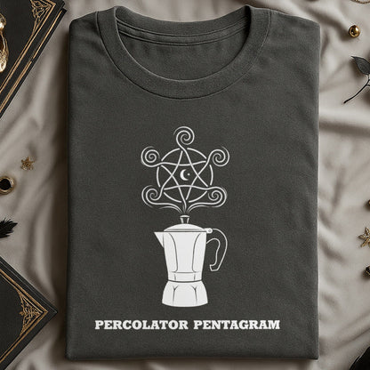 Percolator Pentagram Graphic Design T-shirt Product
