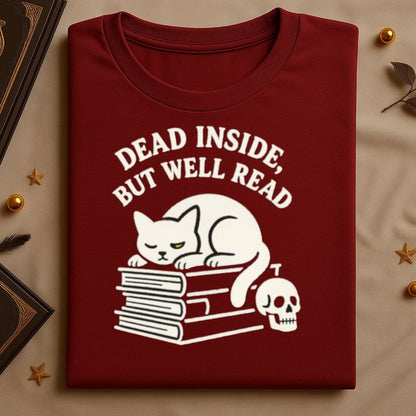 Dead Inside But Well Read Cute Graphic T-Shirt product