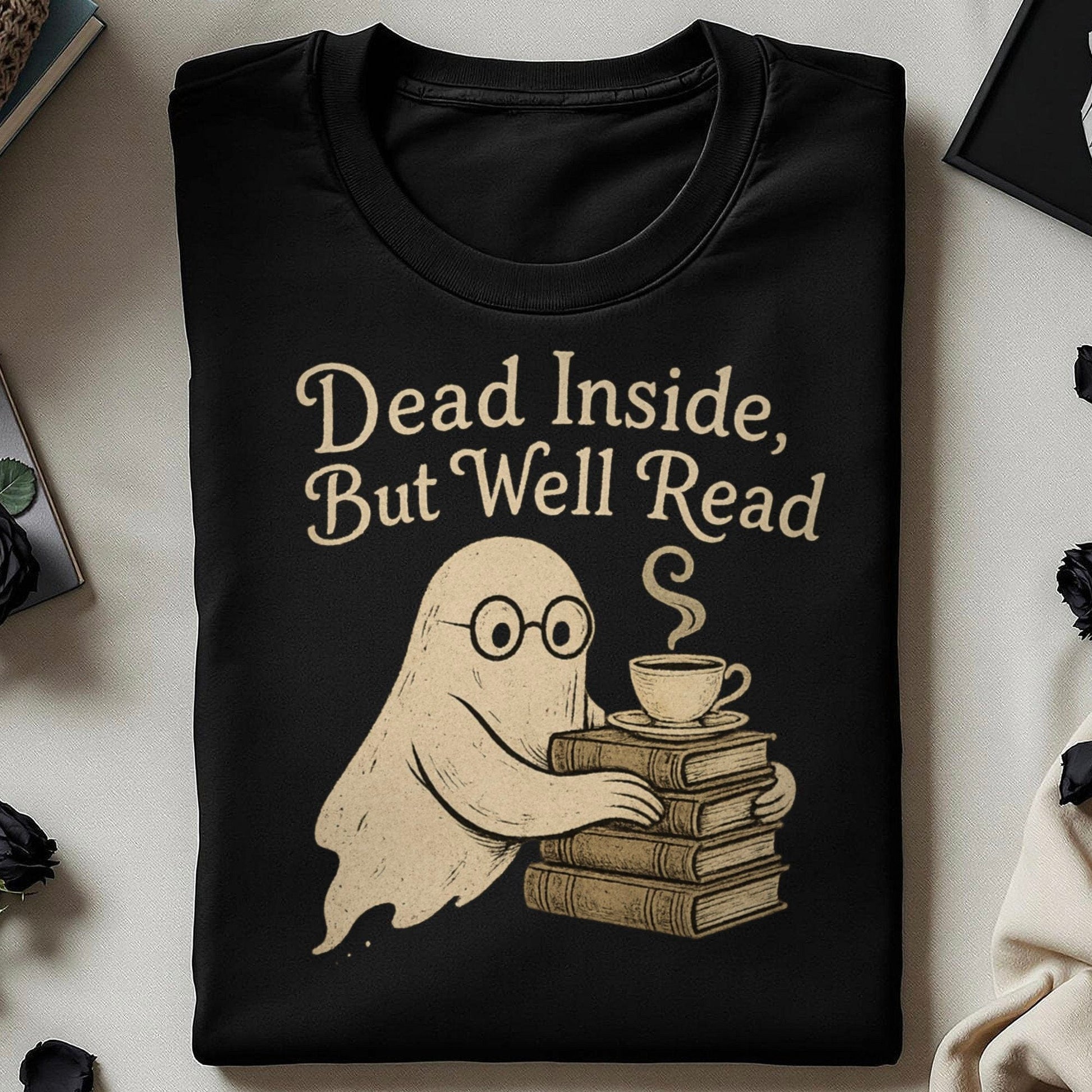 Dead Inside But Well Read Ghost Design product