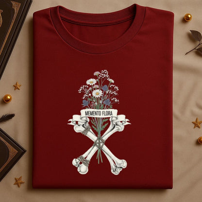 Memento Flora Skeleton Bones Floral Art Shirt product