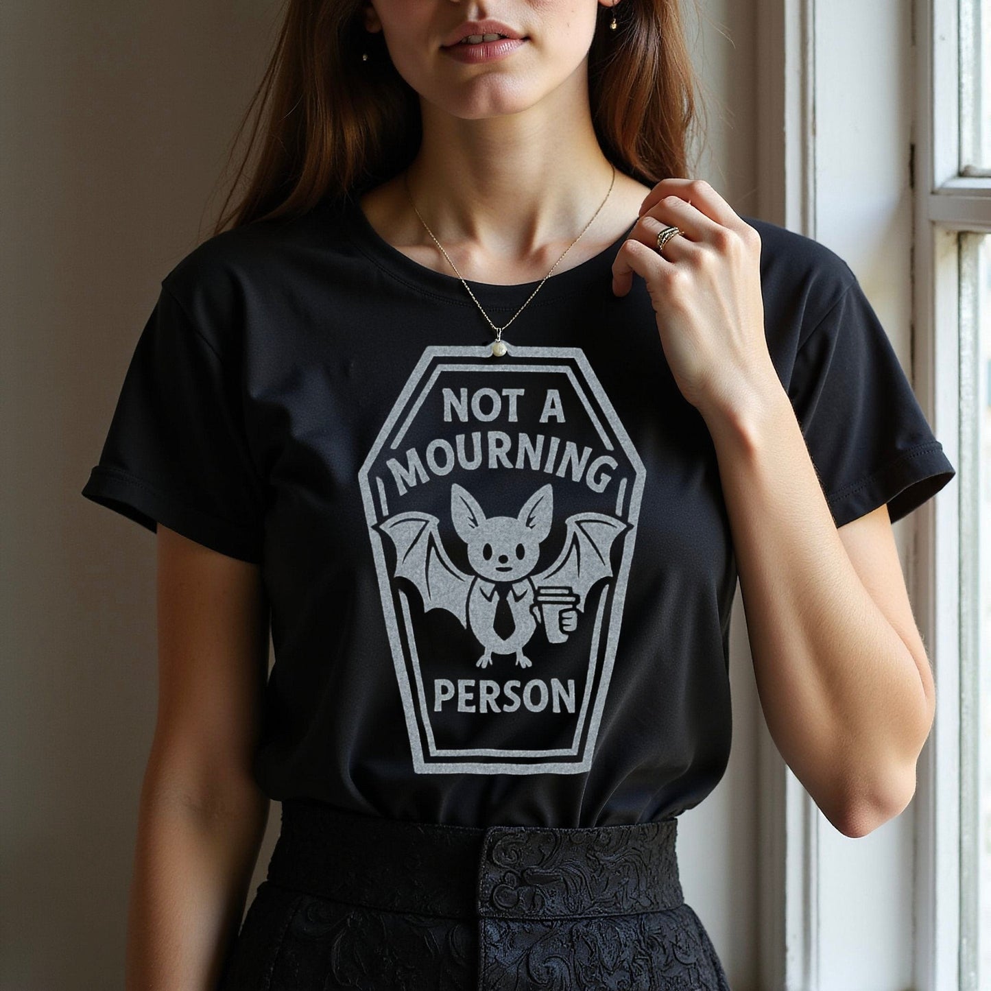 Not A Mourning Person Bat Graphic T-Shirt product type
