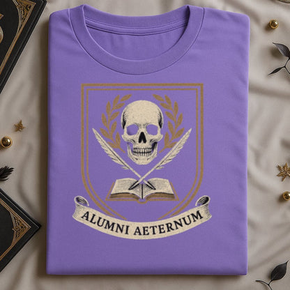 Alumni Aeternum Skull Crest Design T-Shirt product
