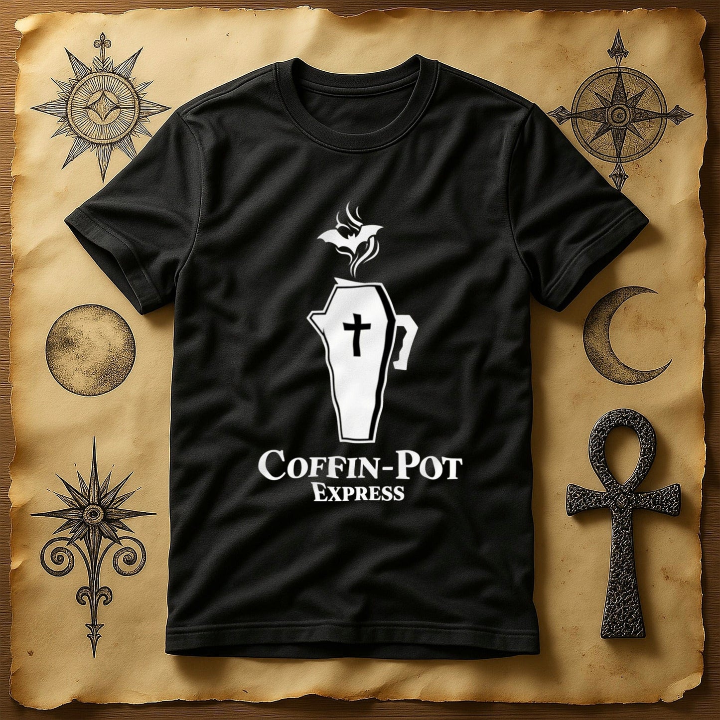 Coffin-Pot Express Statement Tee shirt product type
