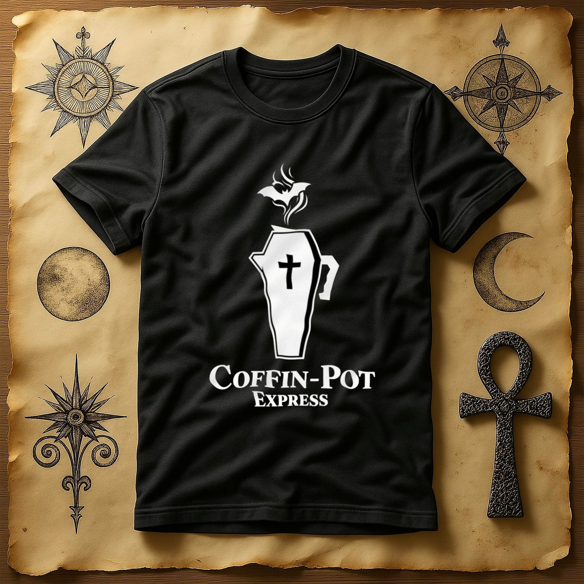 Coffin-Pot Express Statement Tee shirt product type