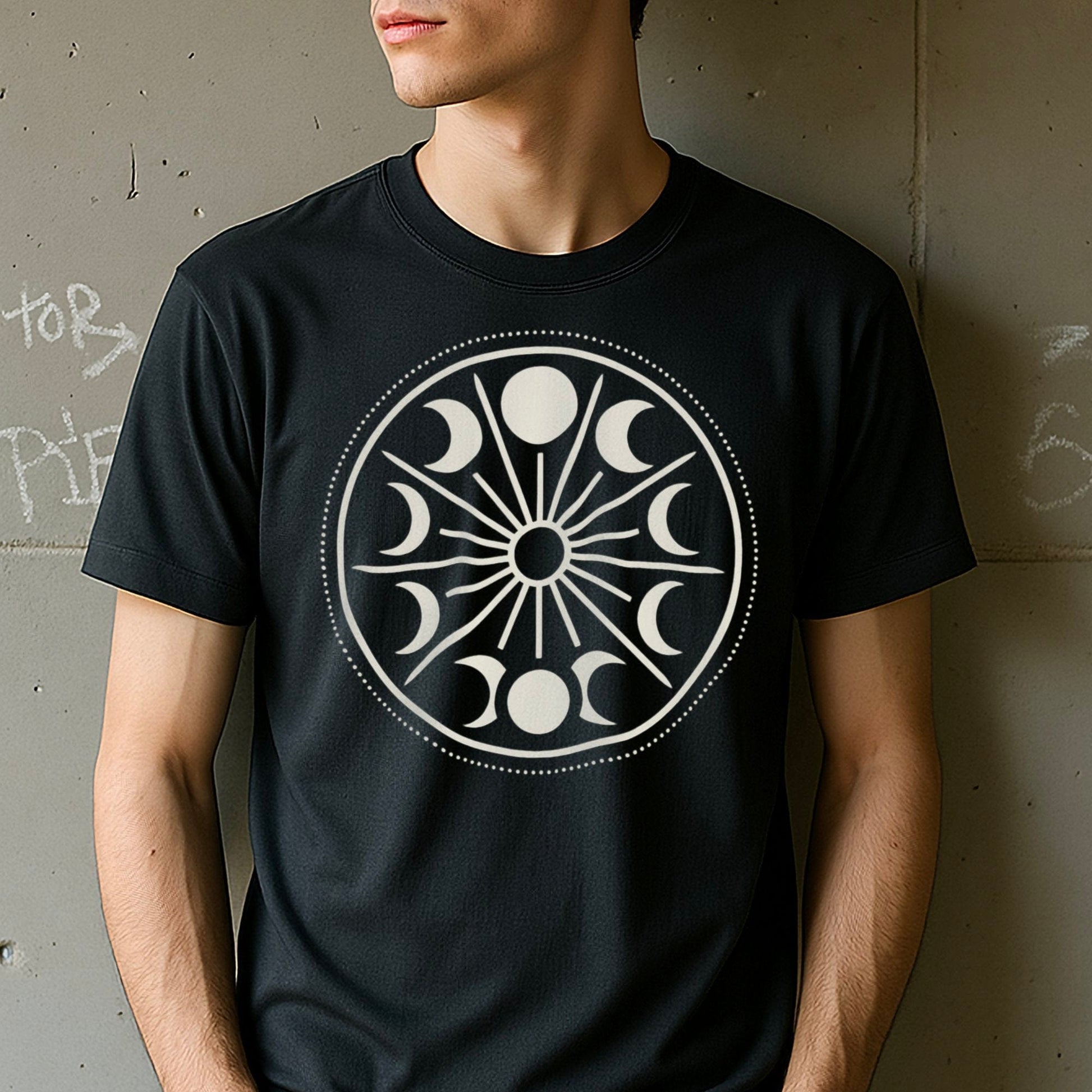 Moon Phases Graphic Design T-Shirt product type