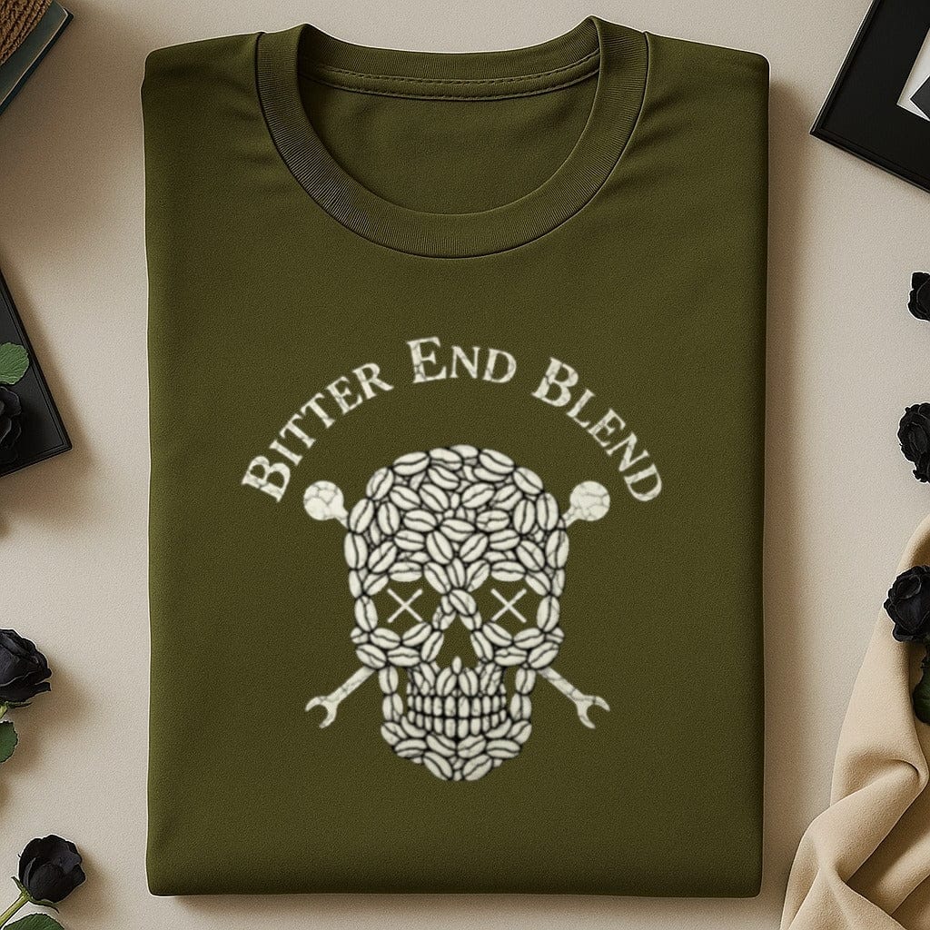 Bitter End Blend Skull Design Graphic T-Shirt Product