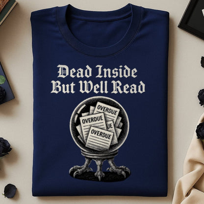 Dead Inside But Well Read Printed T-Shirt product type
