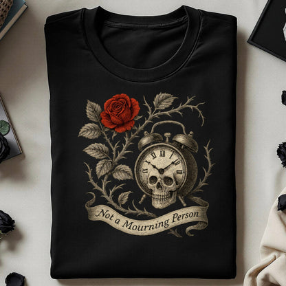 Skull Clock Rose Not a Mourning Person product type