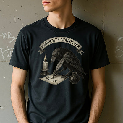 Midnight Cataloguer 8.25.4 Raven Artwork T-shirt product