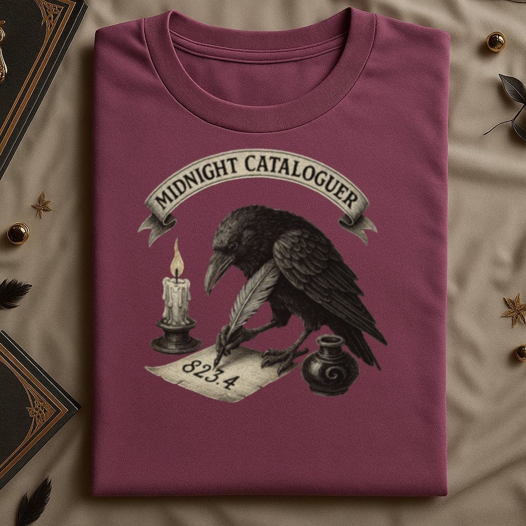Midnight Cataloguer Design Raven Reading Gothic product