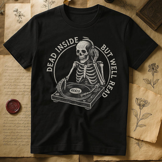 Dead Inside But Well Read Skeleton T-Shirt product