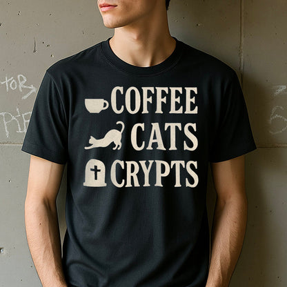Coffee Cats Crypts Graphic T-Shirt product