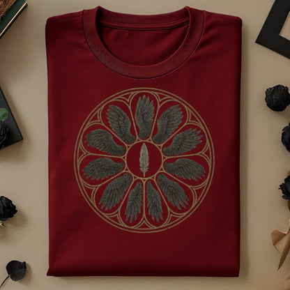 Mystical Feathers Circular Emblem Design Shirt product type