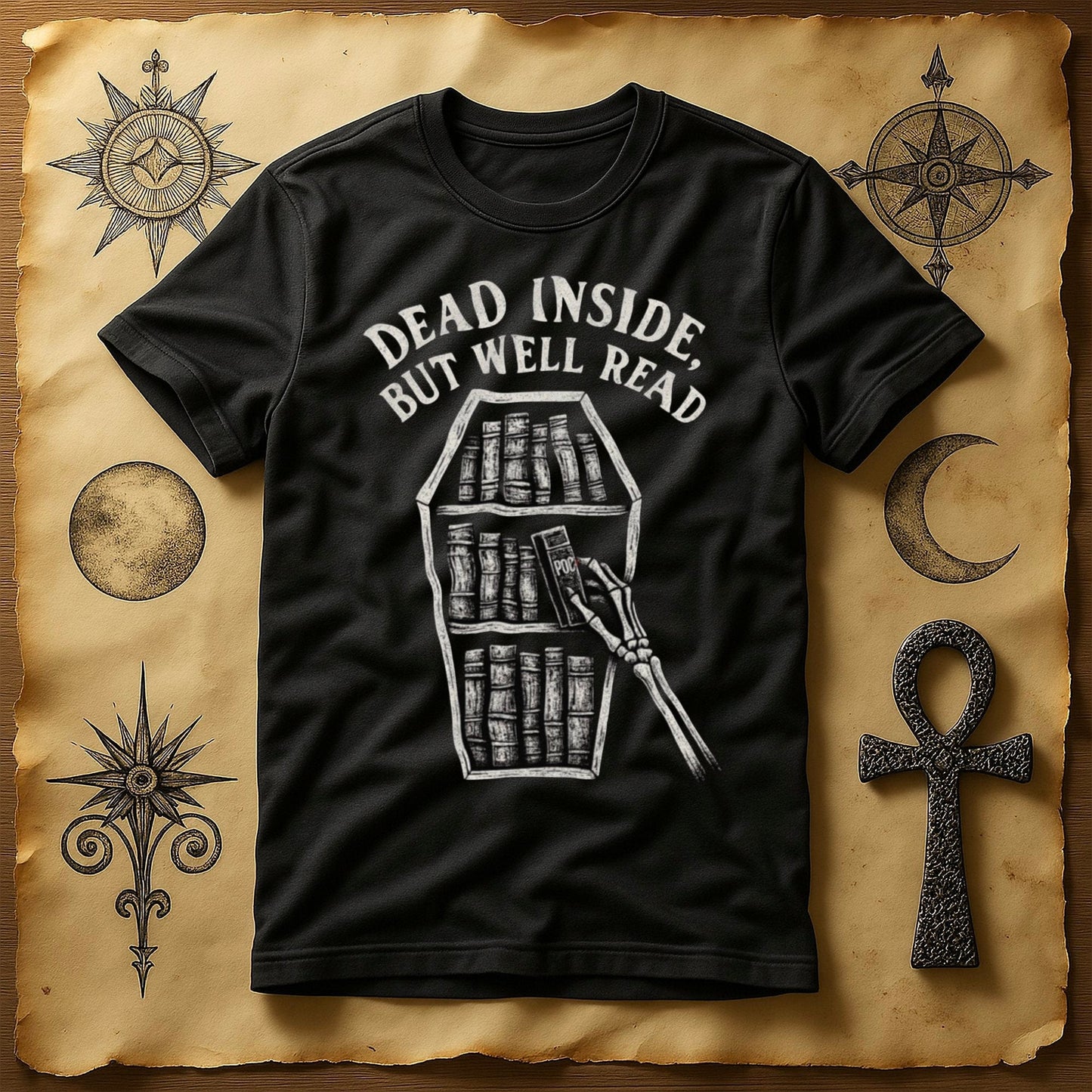 Dead Inside But Well Read Graphic T-Shirt product