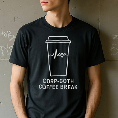 Corp-Goth Coffee Break Shirt Trendy Casual Wear product